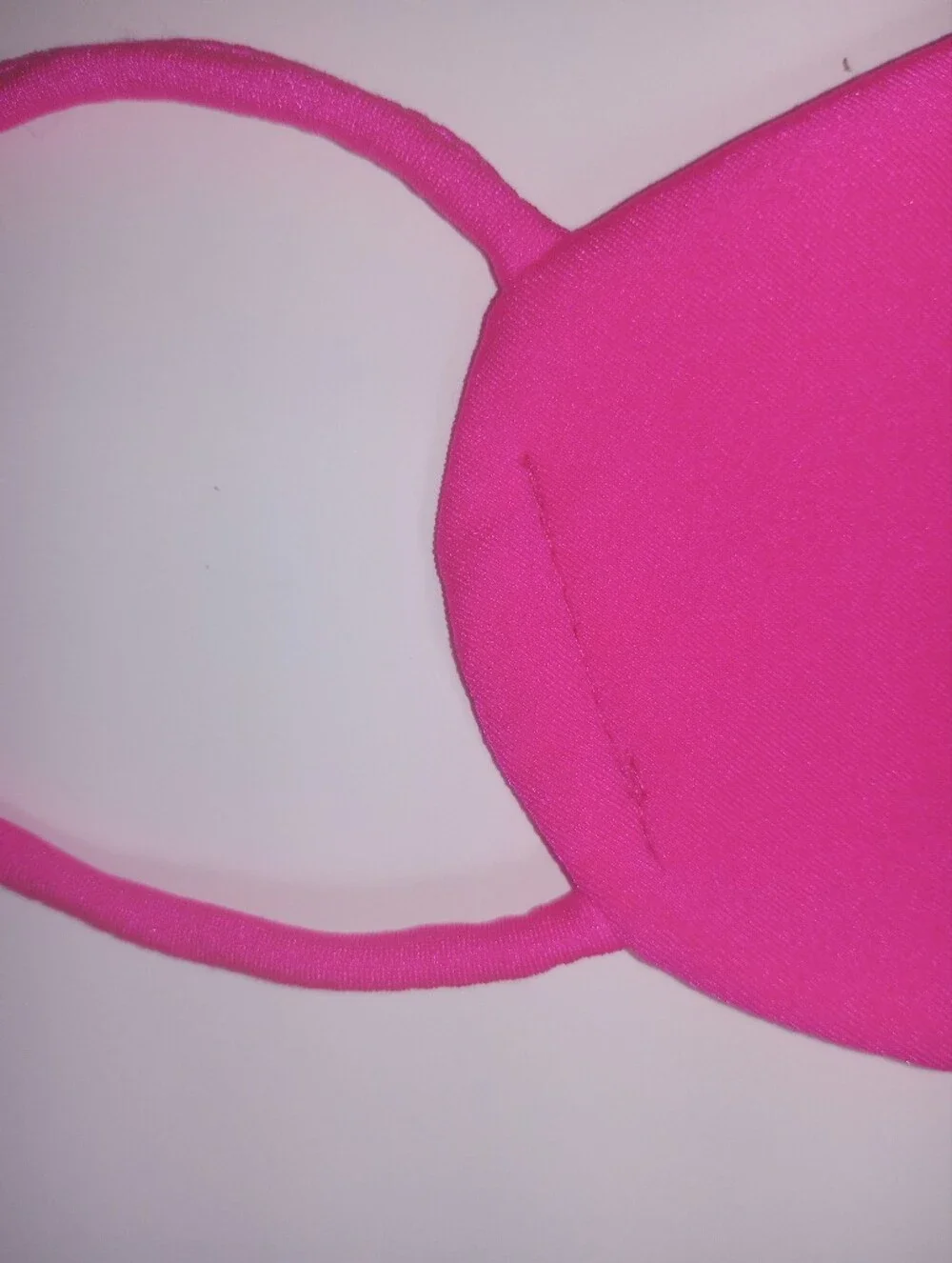 Y2K Rave Festival face mask pink/blue corseted heart